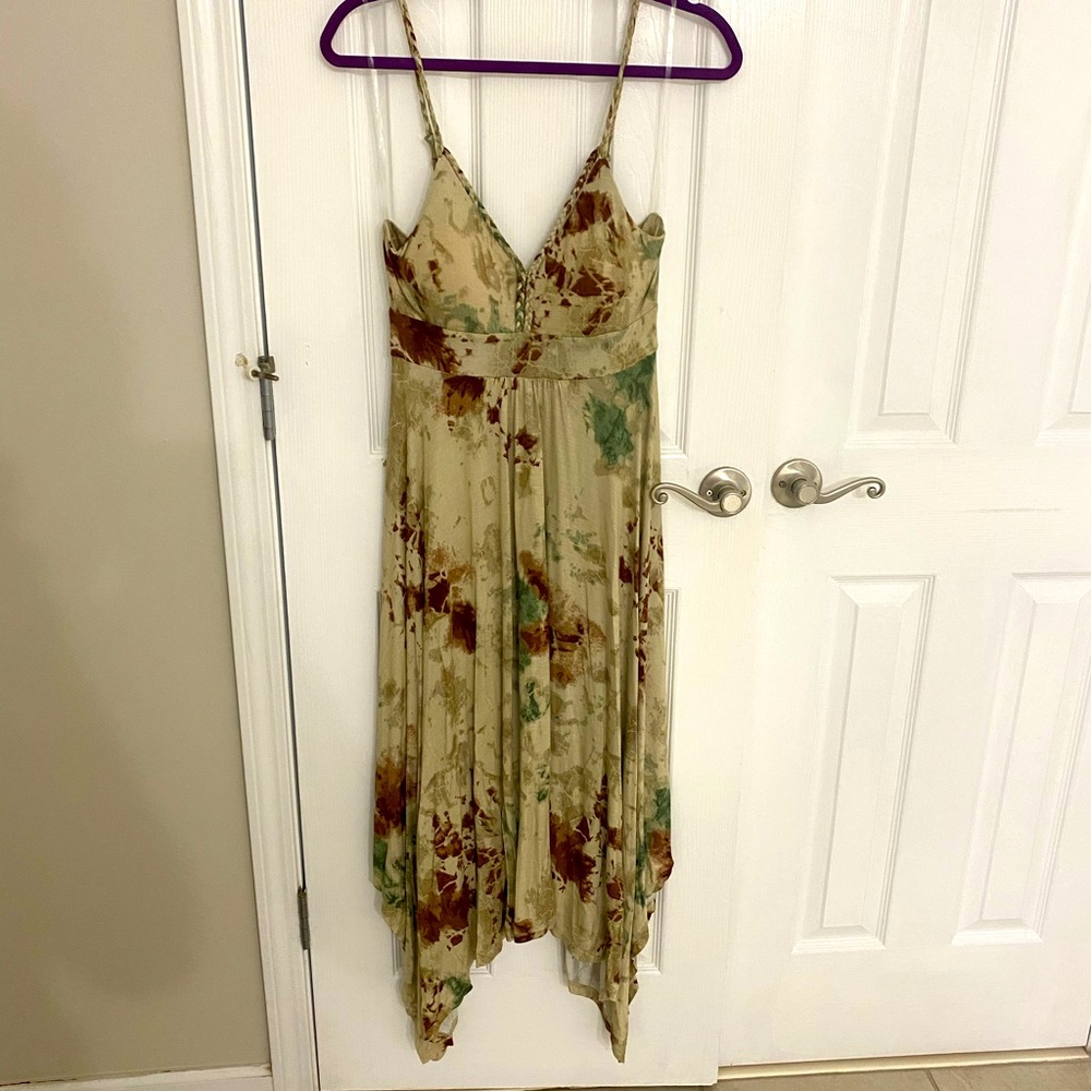 Earthy Green Relaxed Fit Maxi Dress